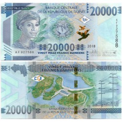 (50) Guinea. 2018. 20000 Francs (SC)