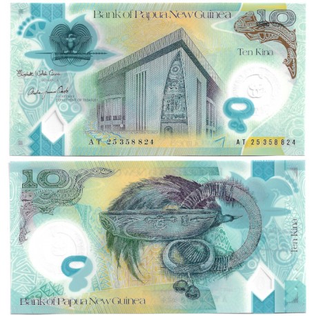 (W52) Papúa Nueva Guinea. 2025. 10 Kina (SC)