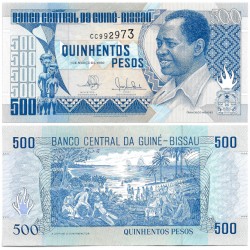 (12) Guinea-Bissau. 1990. 500 Pesos (SC)